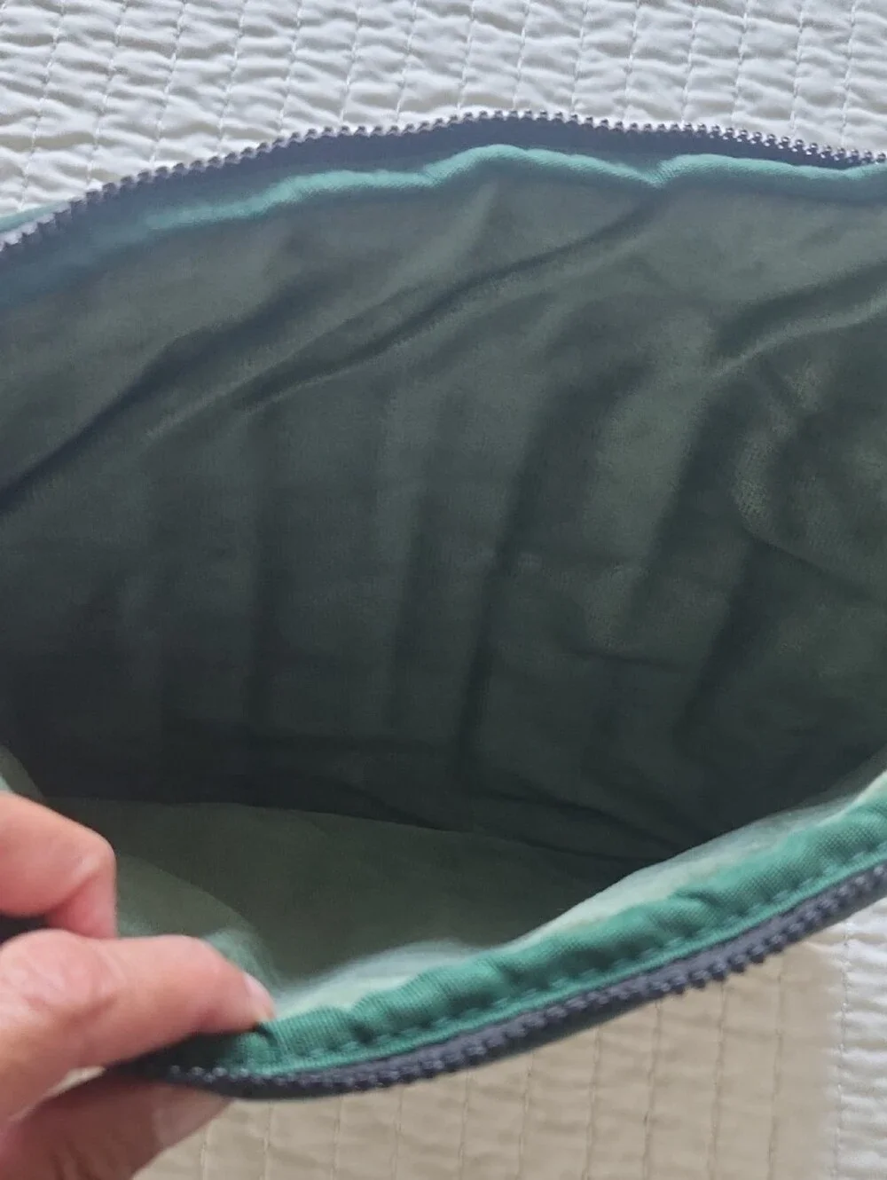 Velvet Quilted Tech Sleeve Pouch